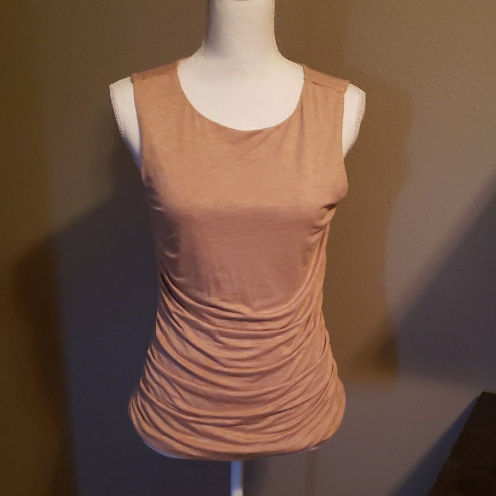 Coldwater Creek camel color ruched tank